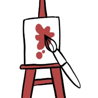 Zeichnung eines Gemäldes