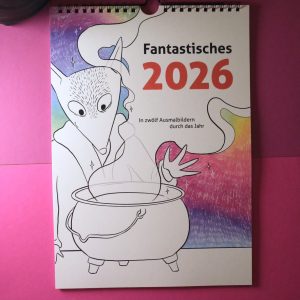 Cover des Monatskalenders "Fantastische 2026"